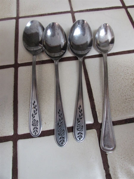 ASSORTED STAINLESS STEEL FLATWARE