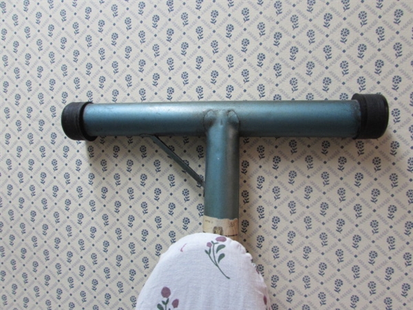 IRONING BOARD, CLOTHES HANGERS, IRON AND STEAMER