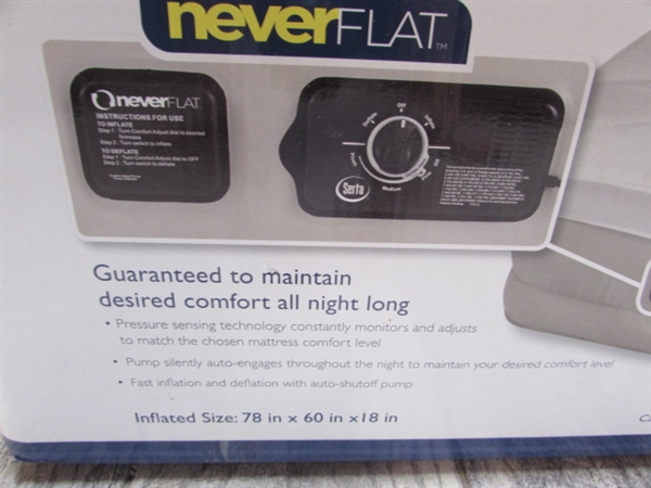 NEW UNOPENED-SERTA PERFECT SLEEPER QUEEN PILLOW TOP AIR MATTRESS