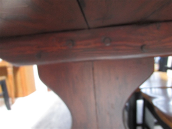 HAND CRAFTED KITCHEN TABLE AND 6 CHAIRS