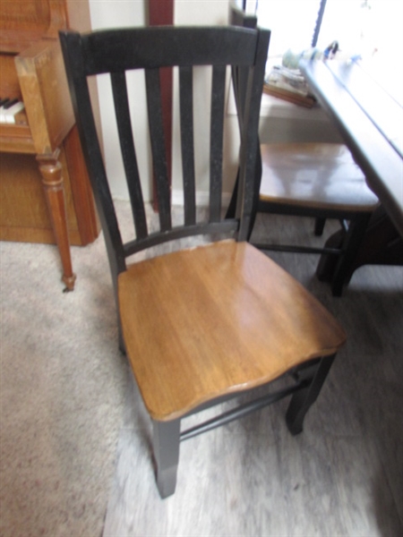 HAND CRAFTED KITCHEN TABLE AND 6 CHAIRS