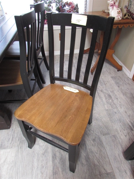 HAND CRAFTED KITCHEN TABLE AND 6 CHAIRS