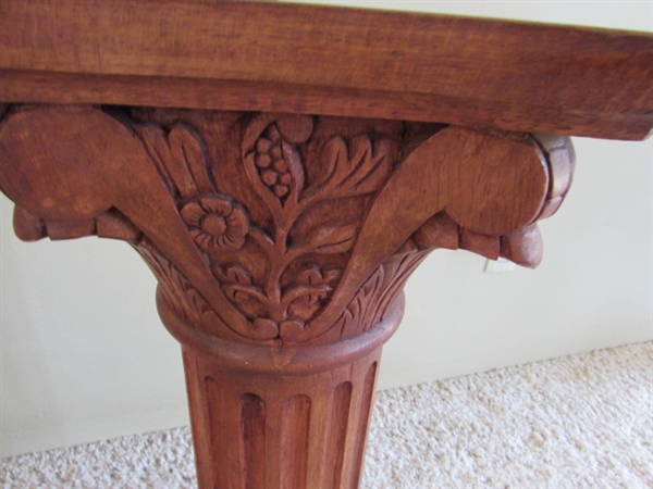 3 PLANT STAND WOOD TABLES IN VARIOUS SIZES
