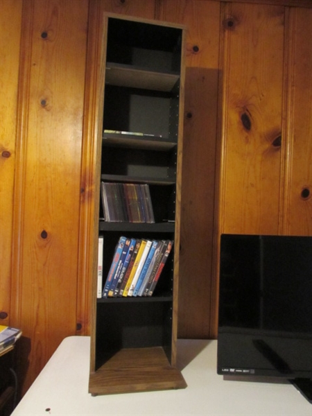 32 EMERSON TV WITH BUILT IN DVD PLAYER AND DVD/MEDIA STAND