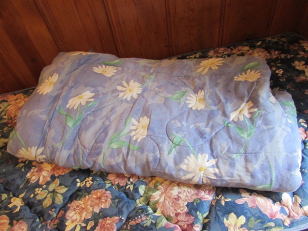 TWIN BED AND BEDDING