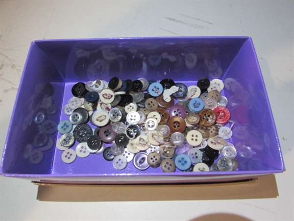 SEWING SUPPLIES AND GLUE GUN WITH STICKS