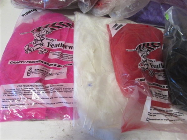 COLLECTION OF CRAFTING FEATHERS