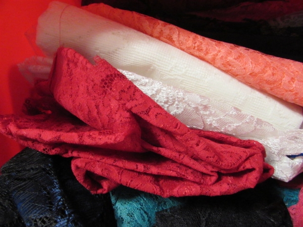 2 LARGE TUBS OF CRAFT LACE
