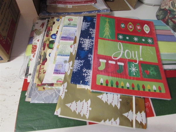 WRAPPING PAPER, RIBBON & GIFT BAGS