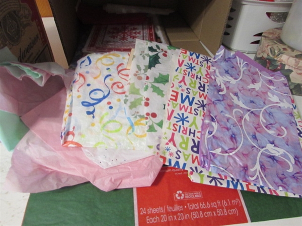 WRAPPING PAPER, RIBBON & GIFT BAGS