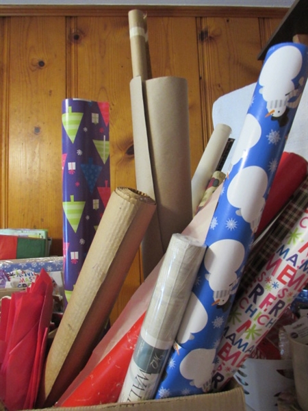 WRAPPING PAPER, RIBBON & GIFT BAGS