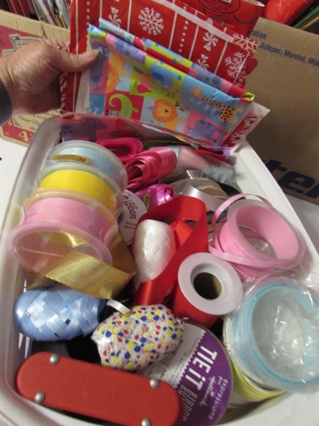 WRAPPING PAPER, RIBBON & GIFT BAGS