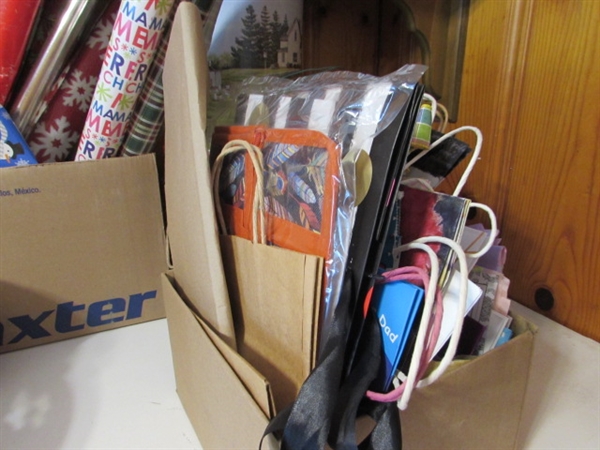 WRAPPING PAPER, RIBBON & GIFT BAGS