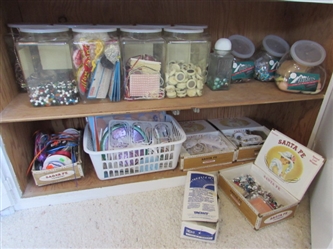 CRAFT SUPPLIES, MUSIC BUTTONS, BEADS AND MORE
