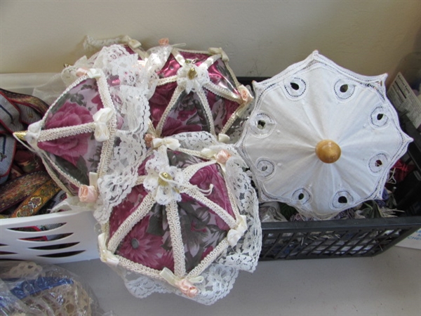 LARGE TUB OF CRAFT SUPPLIES