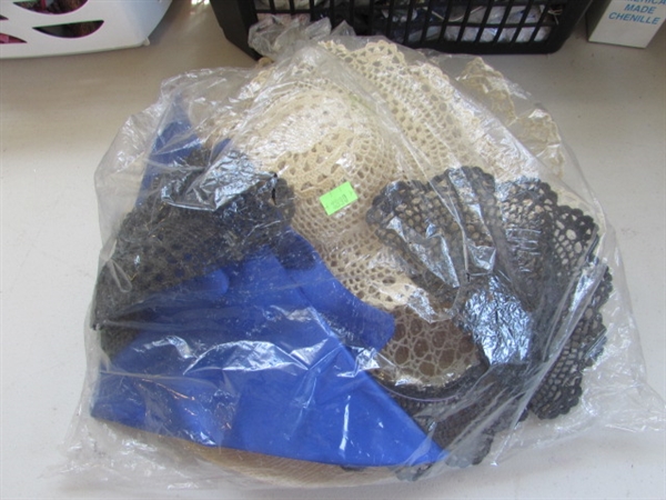 LARGE TUB OF CRAFT SUPPLIES