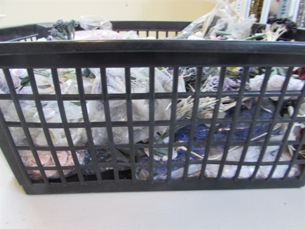 LARGE TUB OF CRAFT SUPPLIES