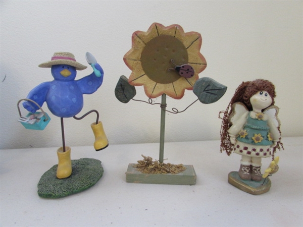 FELTED BIRDHOUSE & CAMPER, WOODEN BIRDS AND MORE