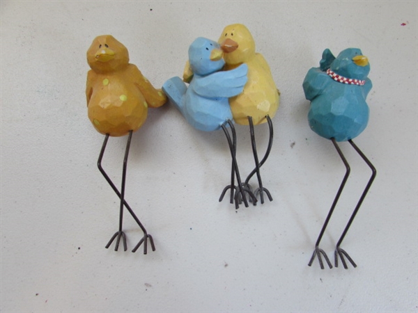 FELTED BIRDHOUSE & CAMPER, WOODEN BIRDS AND MORE