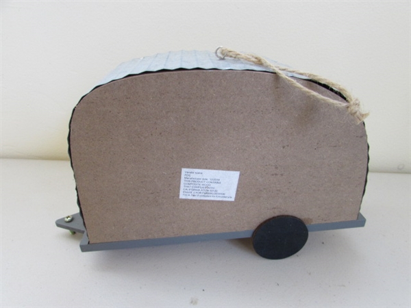 FELTED BIRDHOUSE & CAMPER, WOODEN BIRDS AND MORE