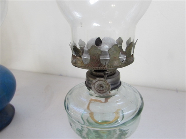 VARIETY OF OIL LAMPS AND SCONCES