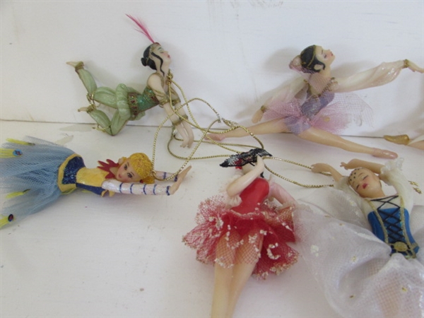 FAIRIES ORNAMENTS,ON FRAMES AND TEAPOTS, LAVENDER WATERING CAN AND MORE