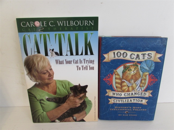 IRON DECORATIVE SWING, BOOKS & KITTY CATS