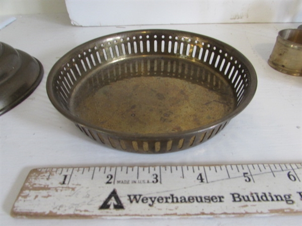 BRASS DECOR - VASE, LAMP, HOURGLASS AND MORE