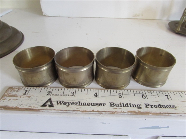 BRASS DECOR - VASE, LAMP, HOURGLASS AND MORE