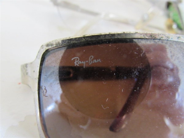 COLLECTION OF READING AND SUNGLASSES