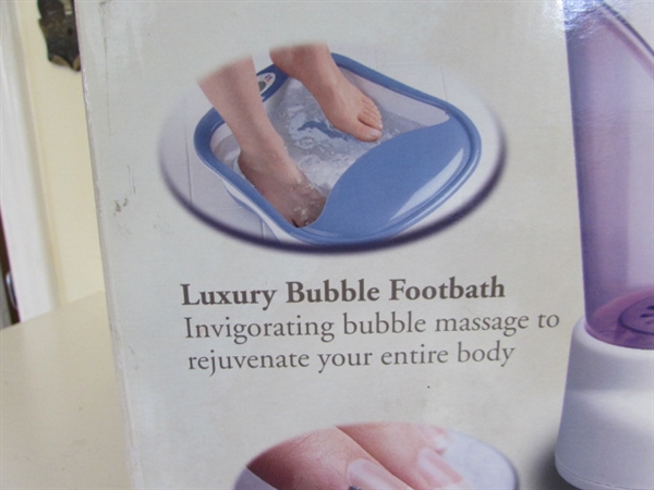 PEDICURE PACKAGE! FOOT SPA AND MASSAGE MAT, POLISH AND MORE