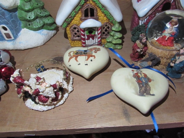 CHRISTMAS VILLAGE HOUSES, ETC