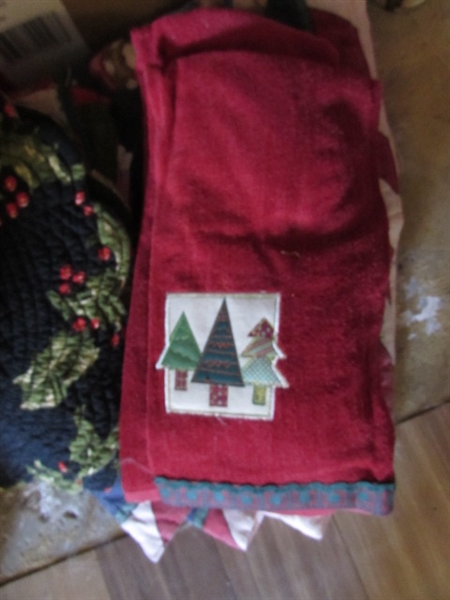 7' CHRISTMAS TREE, TREE SKIRTS & MORE