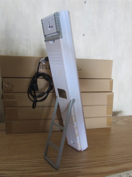 6 RECHARGEABLE LED LIGHTS, DISC LIGHTS & SECURITY LIGHT