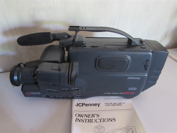 VINTAGE CAMCORDER, POCKET CAMERA & CAMERA ACCESSORIES