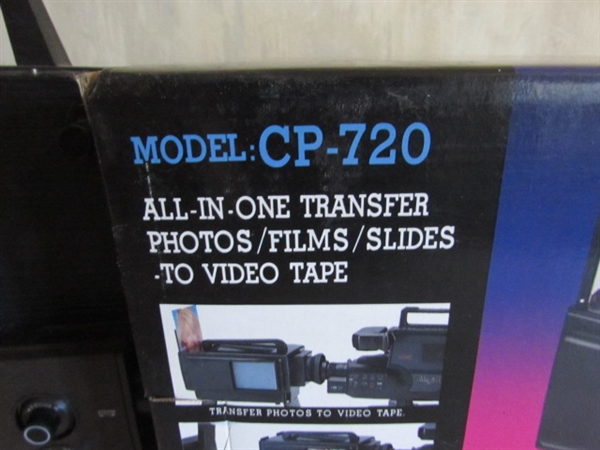 ALL-IN-ONE TRANSFER TO VHS & REEL TO REEL PROJECTOR