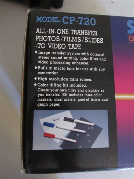 ALL-IN-ONE TRANSFER TO VHS & REEL TO REEL PROJECTOR