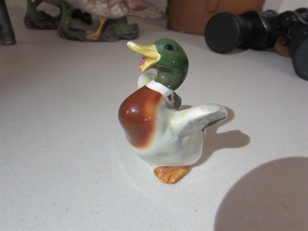 VINTAGE BINOCULARS & DUCK DECOR