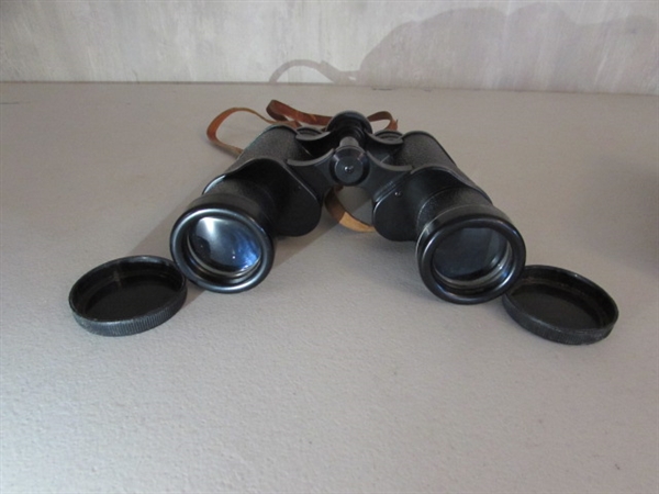 VINTAGE BINOCULARS & DUCK DECOR