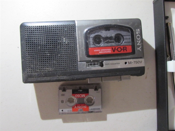MICROCASSETTE RECORDER, GARMIN & MORE