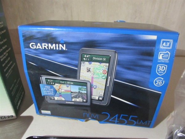 MICROCASSETTE RECORDER, GARMIN & MORE