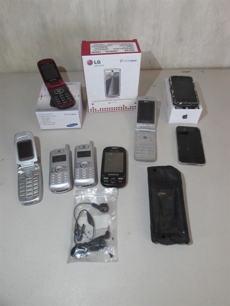COLLECTION OF CELL PHONES - ANDROID & I PHONES