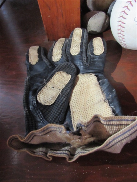 VINTAGE BASEBALLS, SOFTBALL, MIT, GLOVE & MORE
