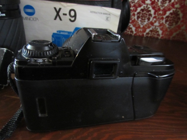 35mm MINOLTA CAMERA, LENS, FILM & ACCESSORIES