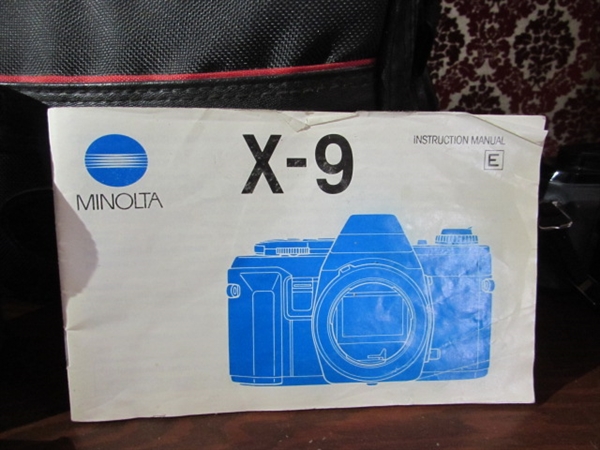 35mm MINOLTA CAMERA, LENS, FILM & ACCESSORIES