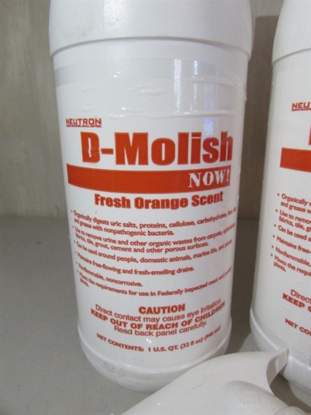 3 NEW BOTTLES OF D-MOLISH ORANGE SCENT ODOR ELIMINATOR