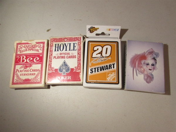 VINTAGE PEPSI TRAY, PLAYING CARDS, DICE, ASHTRAYS & MORE