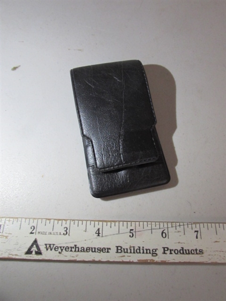 VINTAGE TOOLED LEATHER WALLETS, MAYFLOWER SHIP, POCKET KNIVES & MORE