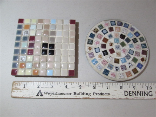 BASKETS & MOSAIC COASTERS