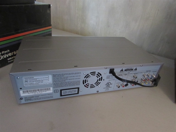MAGNAVOX VHS/DVD PLAYER AND VHS COLLECTION